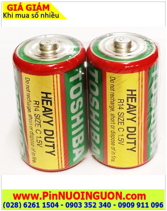 Pin Bếp Ga R14KG size C 1.5v chính hãng Toshiba, thay pin cho tất cả các loại Bếp ga _Giá/ vỉ 2viên